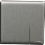 Schneider Electric UNICA X 16AX 三位單控開關掣 (炫星銀) | NUX33_1_SS